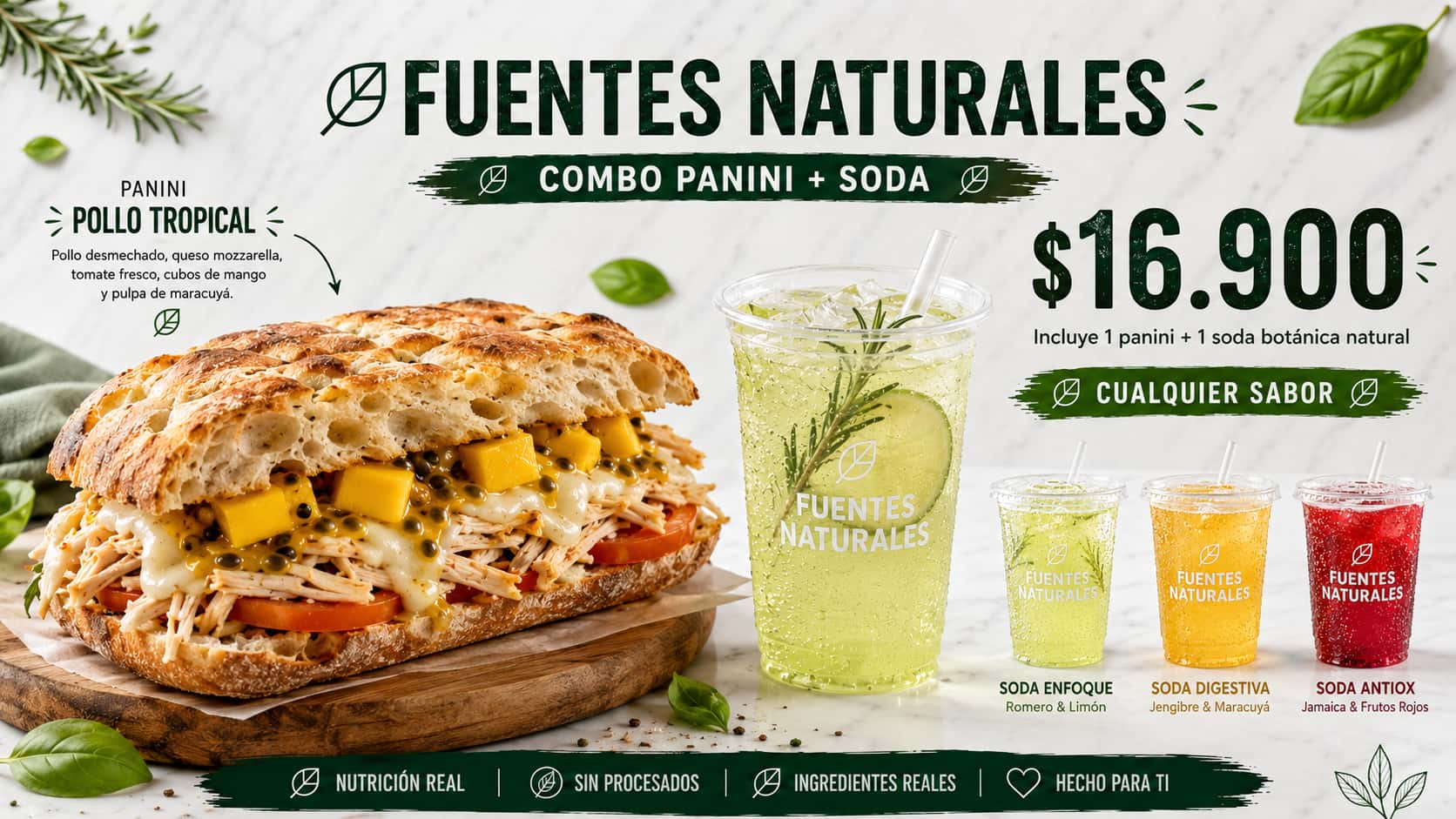 Combo Panini Pollo Mango